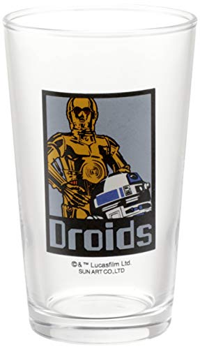 サンアート 「 スターウォーズ 」 R2-D2&C-3PO グラス 240ml クリア SAN2481-1