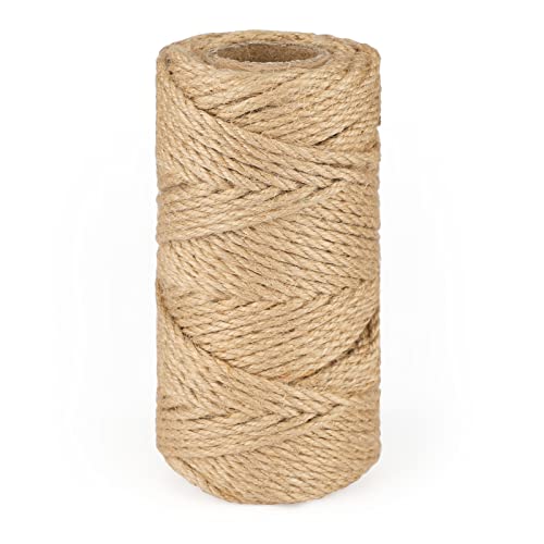 jijAcraft Sisal Seil zum Basteln: Hanfseil Kokosseil Kordel für Foto-wandbindung Jute Tau Geflochten für Kletternetz, Seil Baum Anbinden für Kerzenhalter-Dekoration
