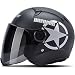 Produktbild NJ Helm- Elektrischer Motorradsturzhelm Männer und Frauen vier Jahreszeiten Sommersonnenschutzwinter warmer halber Sturzhelm Anti-Nebelsturzhelm (Farbe : B, größe : One size)