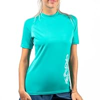 Kanu Surf Women's Breeze ii Rashguard, Lagoon, X-Small