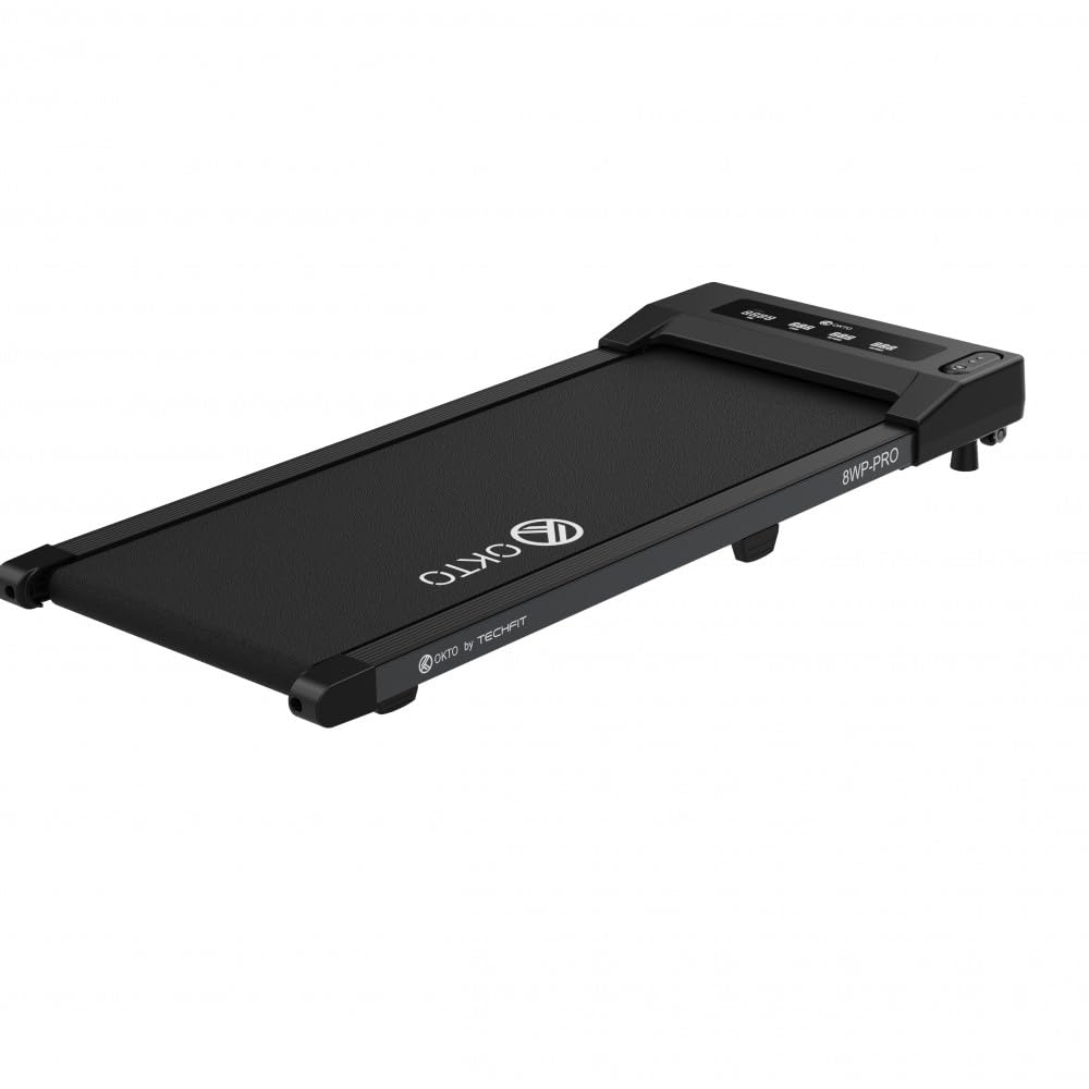 TechFit Tapis Roulant Walkpad Elettrico Salvaspazio, Display LED, Telecomando,Velocità 1-6km/h, 13 Programmi, Spessore Ultrasottile 13 cm, 100 Kg, 125x52x12,5 cm, Assemblato al 99%,per Casa e Ufficio