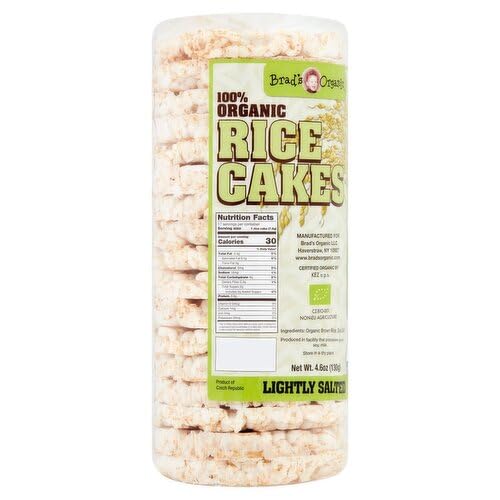 Brad's Organic - Rice Cakes - Lightly Salt - 4.6oz (6Packages per 1Case)