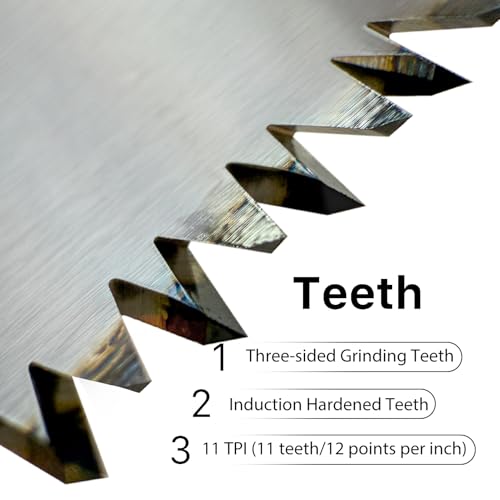 PLOWFAR 350mm Universal Hand Saw 11 TPI Fine Cut Wood Saw 14 inch for Woodworking, Red 3 PLOWFAR 350mm Universal Hand Saw 11 TPI Fine Cut Wood Saw 14 inch for Woodworking, Red - Image 3