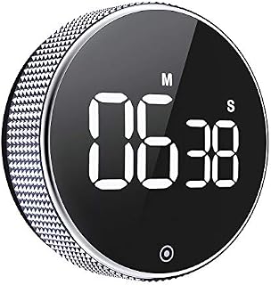 OVEKI Kitchen Timer, Magnetic Countdown LED Digital Timer，Twist One Button Operation for Teacher