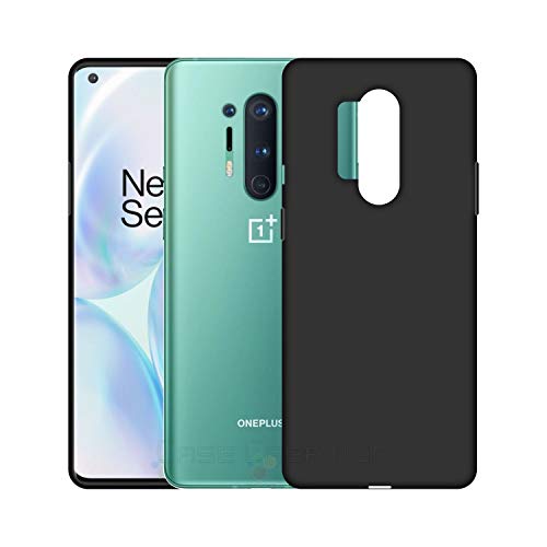 Image of Case Creation Luxurious OG Series for Oneplus 8 Pro Case Cover,Anti-Dirty Slim Case Frosted Matte Cute Candy TPU Raised Bezel (Splash of Color) Back Cover for Oneplus 8 Pro -Black