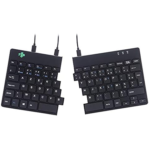 R-Go Split Ergonomic Keyboard, AZERTY (FR), black, wired Cover