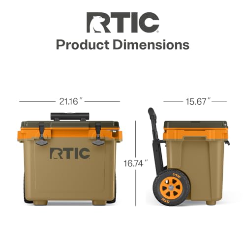 Image of RTIC 22 QT Ultra-Light Wheeled Cooler with Handle