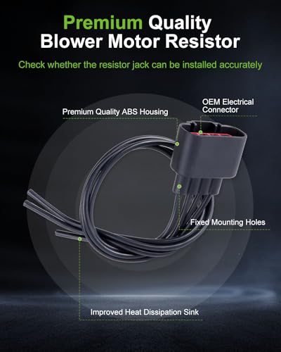 Image of SCITOO Heater HVAC Blower Motor Wire Harness fit for Ford Escape 2008-2012 /for Ford Expedition 2007-2016 /for Ford F-150 2004-2014 /for Ford F-250 Super Duty 2007 2008 2009 2010 Resistor Regulator
