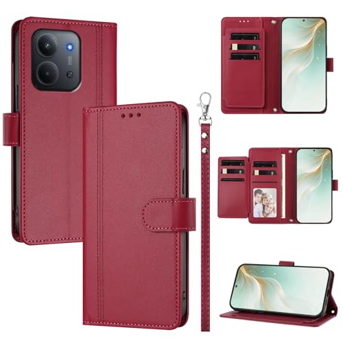 �X�}�z�P�[�X �Ή��@�� for Redmi 15C (171) / 15R,�Ή��@�� for Xiaomi Poco C85 4G �X�}�z�P�[�X�y�E�H���b�g�f�U�C�� �f���A���J�[�h�X���b�g �L���b�V�� �t���b�v���X�^���h �����h�~�zRed