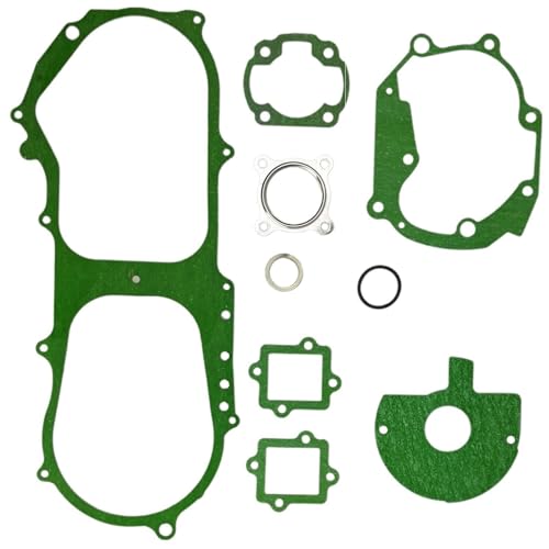 RedCap 50cc 2-Stroke Gasket Set for Yamaha Jog Minarelli ATV Scooters (1E40QMB, 1PE40QMB) QJ50 Engines - Compatible with E-Ton, Vento, Keeway, Hurricane - Enhance Engine Performance - Set of 9