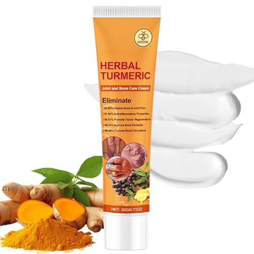 Herbal Turmeric Arthritis Cream, Arthritis Pain Relief Cream, Ultra Strength Joint Pain Relief Creams, Turmeric Muscle Relief Gel, Natural Herbal Relief Creams for Knee & Back Pain