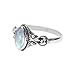 Rainbow Moonstone Stone Ring, 925 Sterling Silver Statement Ring For Women, Handmade Ring Gemstone Promise Ring for Birthday Christmas Gift For Her Ring Size US 8