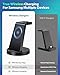 Wireless Charger for Samsung: 3 in 1 Wireless Charging Station for Samsung Galaxy Watch 8 7 6 5 4 3 Pro Classic Galaxy Buds - Charger Dock Stand for S25 S24 Ultra S23 S22 S21 Note Z Fold Android