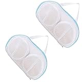Waschmaschine-Wasch-Spezialwäsche Büstenhalter-Tasche Anti-Deformations-Wasch-BH-Netzbeutel-Reinigungsunterwäsche Sport-BH-2PCS