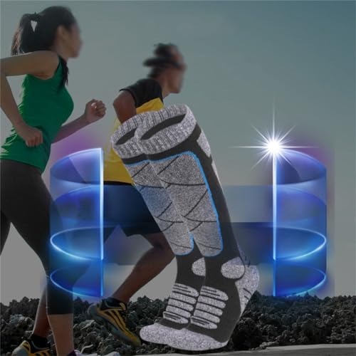 Outdoor Sports Thickened and Comfortable Mountaineering Socks, Towel Bottomed Long Insulated Socks(L)3