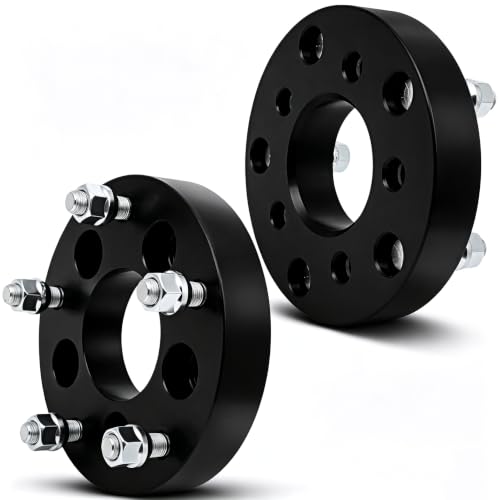 OCPTY 2PCS 5x4.5 to 5x5.5 Wheel Spacers 1.25 Conversion 5x114.3 to 5x139.7 Wheel Adapters 1/2 Studs 73mm Center fit for 1982-1990 for Bronco 1992-2007 for Crown Victoria 2007-2011 for Edge