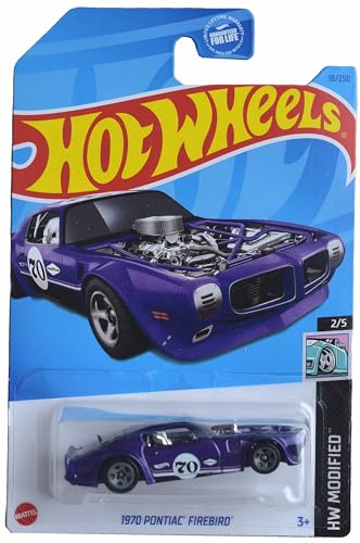 Hot Wheels Pontiac Firebird 1970 Modifié 2/5 Violet 18/250 voiture