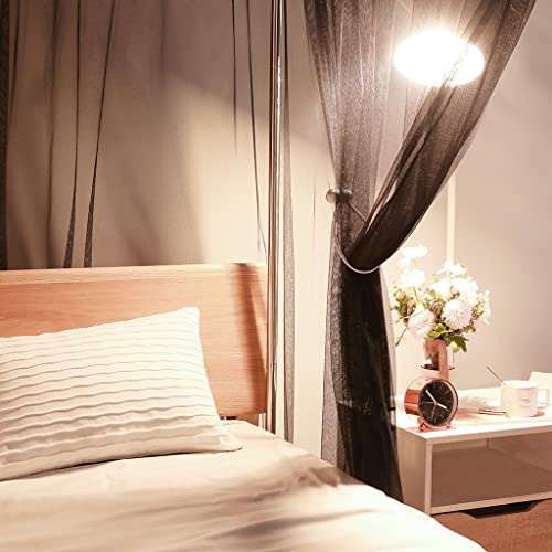 Obokidly 3D Encrypted-Net Mosquito Net American Classic Style Bed Curtain Canopy For Girls Boys Adults Queen King California King Size Bed (Queen, Black-2-Without Top Cover) #TOP6