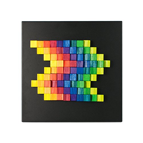 PLAYABLE ART Aimant en Relief carré 81 concentration stress - 7