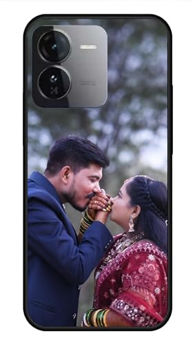 Image of NDCOM for Customised iQOO Z9 Back Cover | iQOO Z9 Cover | Durable iQOO Z9 5G Back Cover Maximum Protection | DIY Personalised Photo Design | Customized Gift Custom Text Name Printed Glass Case