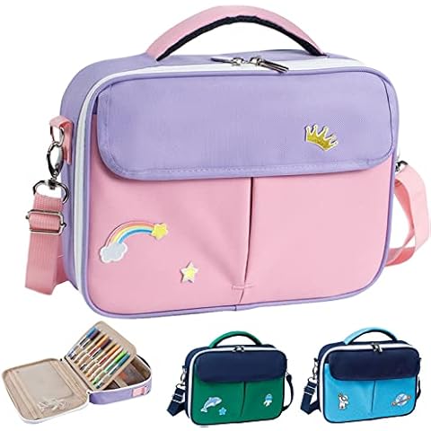 Aplufine Bible Case for Girls-Bible Covers for Boys-Bible Bags and Totes-Large Bible Cover With Shoulder Strap, Multiple Pockets for Highlighters, Notes, Pens, Book Gift for Boys, Girls, Teens Cover