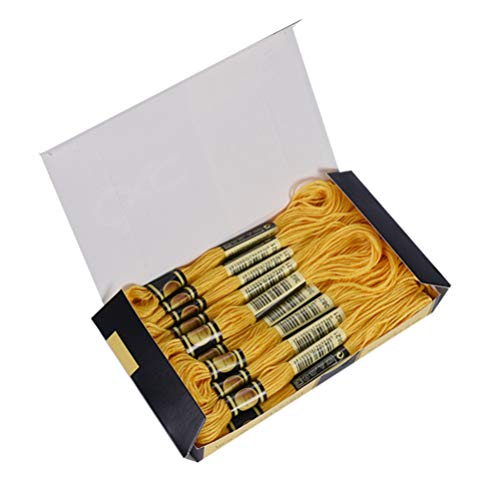 STOBOK 48 Pcs Fio de Ponto Cruz Diy Bordado Artesanato Pulseiras de Costura Floss Set Kit de Forneci