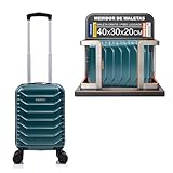 RAYKONG Kabinenkoffer ABS 40 x 30 x 20 (24 l) | maximale Kapazität | Handgepäck mit abnehmbaren Rädern für Ryanair | Vueling | EasyJet, Militärgrün, Cabina(40x30x20cm), Kabinenkoffer, 40 x 30 x 20 cm