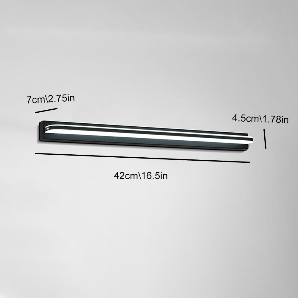 Apliques de pared LED para interiores, aplique LED para baño sobre espejo, lámpara de pared para tocador, iluminación de pared para baño, luz frontal para espejo de maquillaje, luz de tocador sob