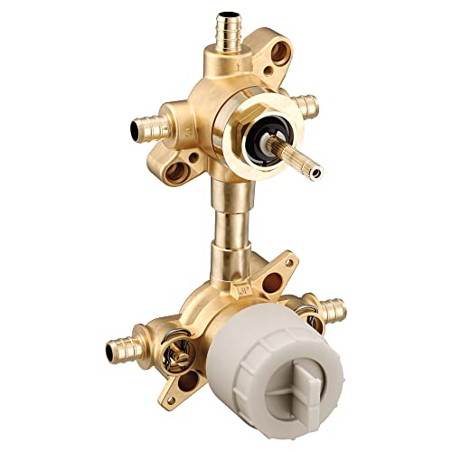 Moen M CORE Mixing Shower Valve with 3 or 6 Function Integrated Transfer, Crimp Ring PEX Connections and Stops, U362XS