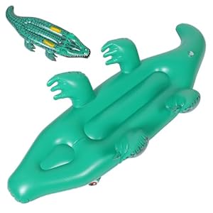 IMIKEYA Aufblasbarer Alligator Schwimmkörper