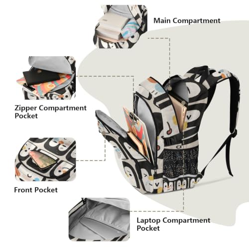 Mochila para computadora de 17.5 pulgadas impermeable con espalda acolchada 5