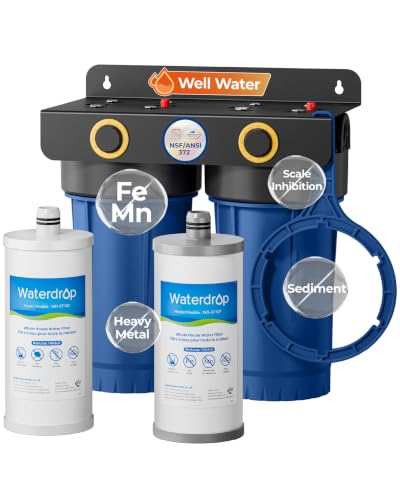 Waterdrop WHF2E-FC Whole House Water Filter System for Cleaner Well Water