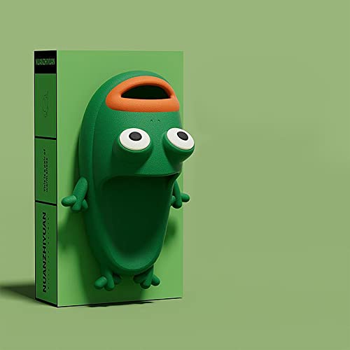 MOLERFO Cloud Slides Shoes for Women Cute Green Frog Antiskid Cloud Slides for Men and House Slippers3