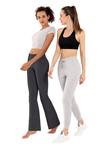 Image of BUBBLELIME 29 inch /31 inch /33 inch /35 inch /37 inch 3 Styles Women's High Waist Bootcut Yoga Pants Basic /Side Pockets Tummy Control Workout Flared
