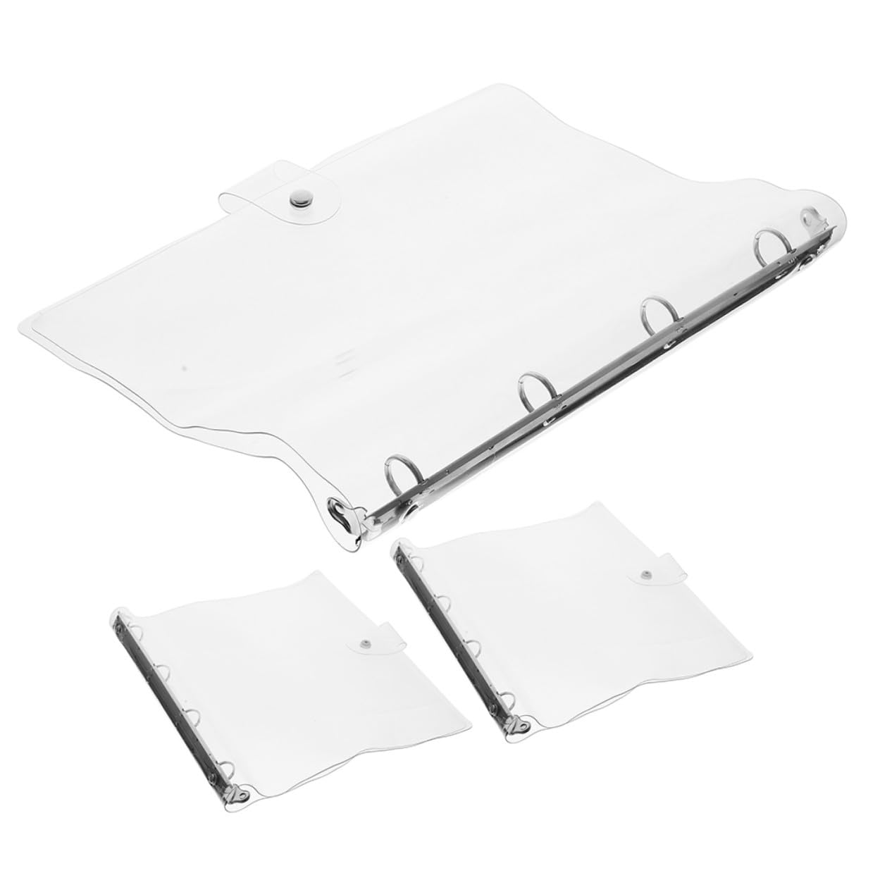 Gatuida 3 Stück Transparente Aktivordner mit Robuster Dokumentenorganizer Vielseitige Lose schutzhüllen für Büro und Haushalt Klare Binder für Effiziente Aktenablage