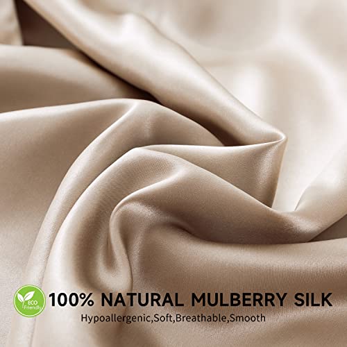 Zimasilk 100% Mulberry Silk Pillowcase For Hair And Skin Health,Soft And Smooth,Both Sides Premium Grade 6A Silk,600 Thread Count,With Hidden Zipper,1Pc(Standard 20''X26'',Taupe) #TOP3
