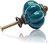Cjueiom 12 Pack Ceramic Drawer Knobs, Teal Vintage Cupboard Knobs with Mounting Screws, Antique Wardrobe Pull Handles for Kitchen Cabinet and Dresser #2