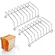 Cisyia Toastständer Edelstahl Toast Rack, 2 Stück Toastständer für Heißluftfritteuse, Edelstahl ToaststäNde Scheibe Toast Rack 8-Scheiben Scheiben Toasthalte für Hause Restaurant Hochzeit
