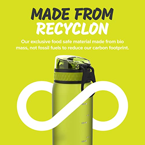 Ion8 Sport Water Bottle- Leakproof And Bpa-Free Water Bottle - Fits In Lunch Boxes, Handbags, Car Cup Holders, Backpacks And Bike Holders, 12 Oz / 350 Ml (Pack Of 1) - Onetouch 1.0 - Green #TOP4