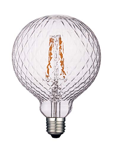 Harwez Vintage Edison LED Bulbs, Dimmable 4W Globe G125/G40, 2200K Warm White Ambient Mood Lighting for Decoration, Squirrel Cage Filament, Clear Figure Glass LED Light Bulbs, E26 Medium Base, 1 Pack Harwez Vintage Edison LED Bulbs, Dimmable 4W Globe G125/G40, 2200K Warm White Ambient Mood Lighting for Decoration, Squirrel Cage Filament, Clear Figure Glass LED Light Bulbs, E26 Medium Base, 1 Pack