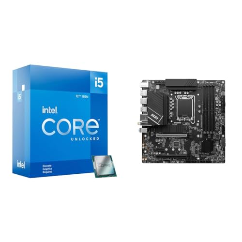 Image of Intel Core i5-12600KF Desktop Processor + MSI PRO B760M-A WiFi DDR4 ProSeries Motherboard