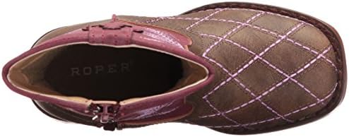 Roper Girls' Cross Cut, Brown, 8 Child US Toddler | Image 4