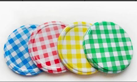60 coperchi Twist Off da 82 mm, coperchi a vite, 3 colori