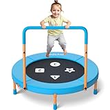 【Platzsparend faltbar für einfache Aufbewahrung】Nach dem Spielen lässt sich das Trampolin auf 1/4 der Größe zusammenfalten. Abnehmbare Beine und Griff machen es einfach, es unter Betten, hinter Türen oder in Schränken zu verstauen – so bleibt Ihr Zuhause aufgeräumt und das Lieblingsspielzeug immer griffbereit!