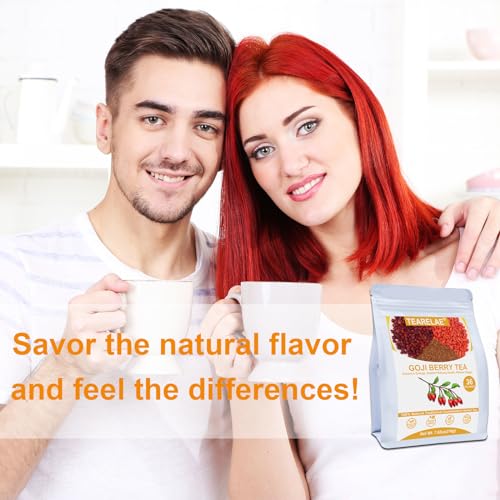 TEARELAE - Five Flavors Goji Berry Tea Bags - 6g x 36 Count - Traditional Herbal Tea Combination For Men - Non-GMO - Caffeine-free - Restore Passion & Digestion Support