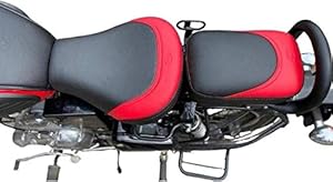 IGNITEX Waterproof Seat Cover for Royal Enfield | Classic 350 | Classic 500 | Desert Storm | Black | Red