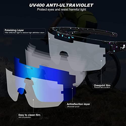 DIGIEYE Polarized Sports Sunglasses,UV400 Protection Outdoor Glasses for Men Women Youth Baseball Cycling Running Driving Golf