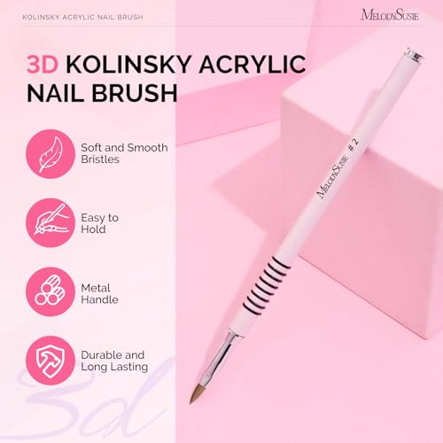 Organizador y brocha acrílica para uñas MelodySusie miniatura 6