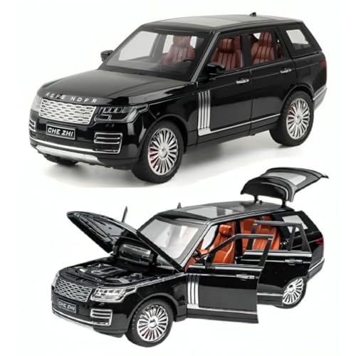 Image of Range Rover SUV Car 1:32 Scale Model Car Exclusive Alloy Metal Pull Back Die-cast Metal Pullback Toy car with Openable Doors & Light Music Best Gifts Toys Kids【Colors as Per Stock】