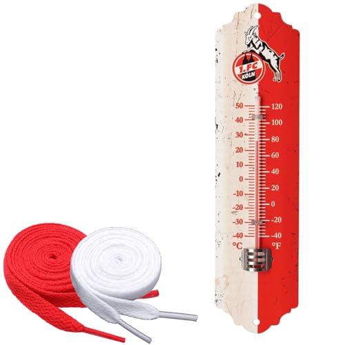King Of Trade 1. FC Köln Außenthermometer + Schnürsenkel